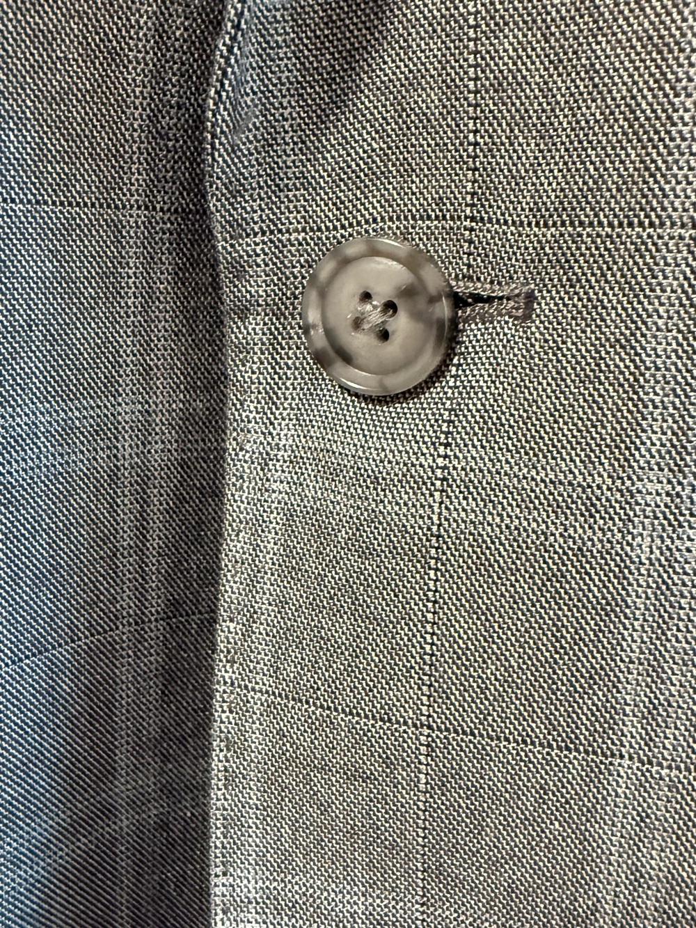 Calvin Klein Light Gray Windowpane Plaid Sport Coat - Picture 4 of 10
